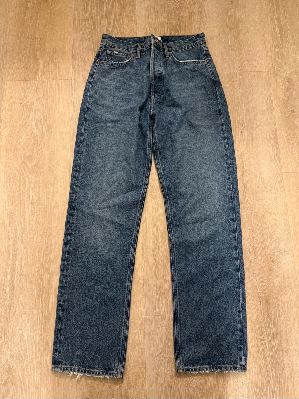 AGOLDE Dark Wash 90s Pinch Straight-Leg Jeans - Size 27 - Picture 2 of 4